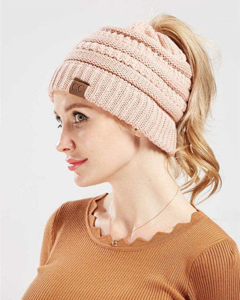 Esthika  ponytail beanie