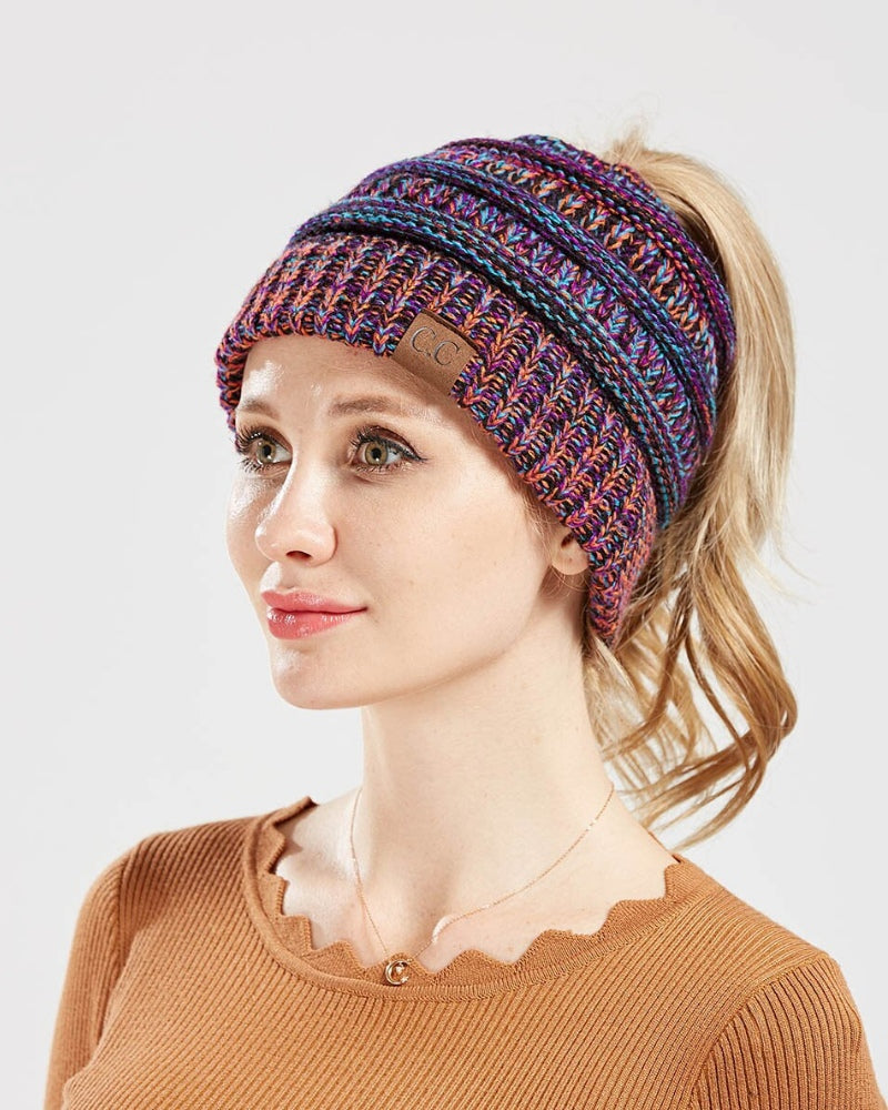 Esthika  ponytail beanie
