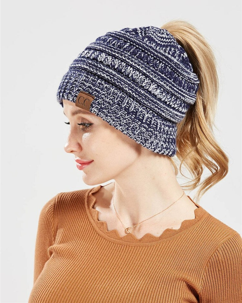 Esthika  ponytail beanie
