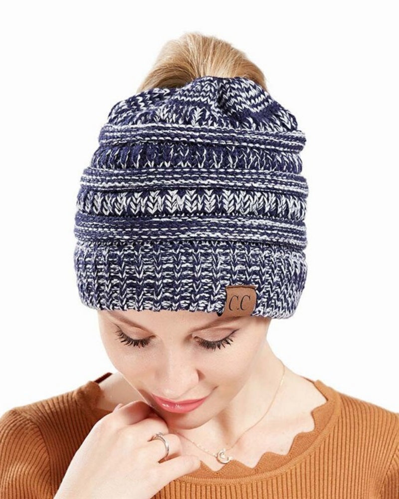 Esthika  ponytail beanie
